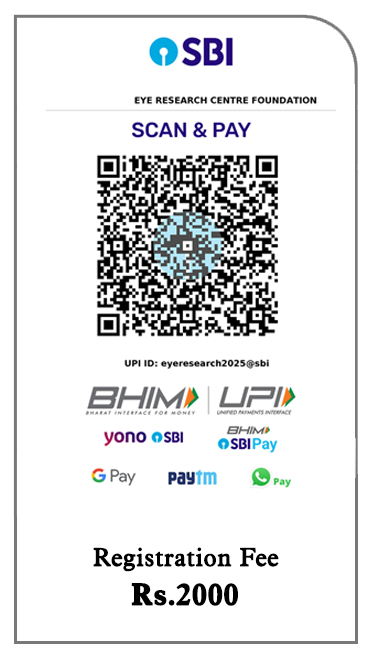 UPI QR code for registration payment